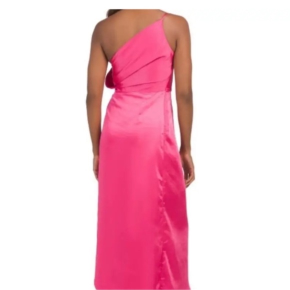 NWT o.p.t. Elegant One Shoulder Pink Dress - Picture 2 of 7